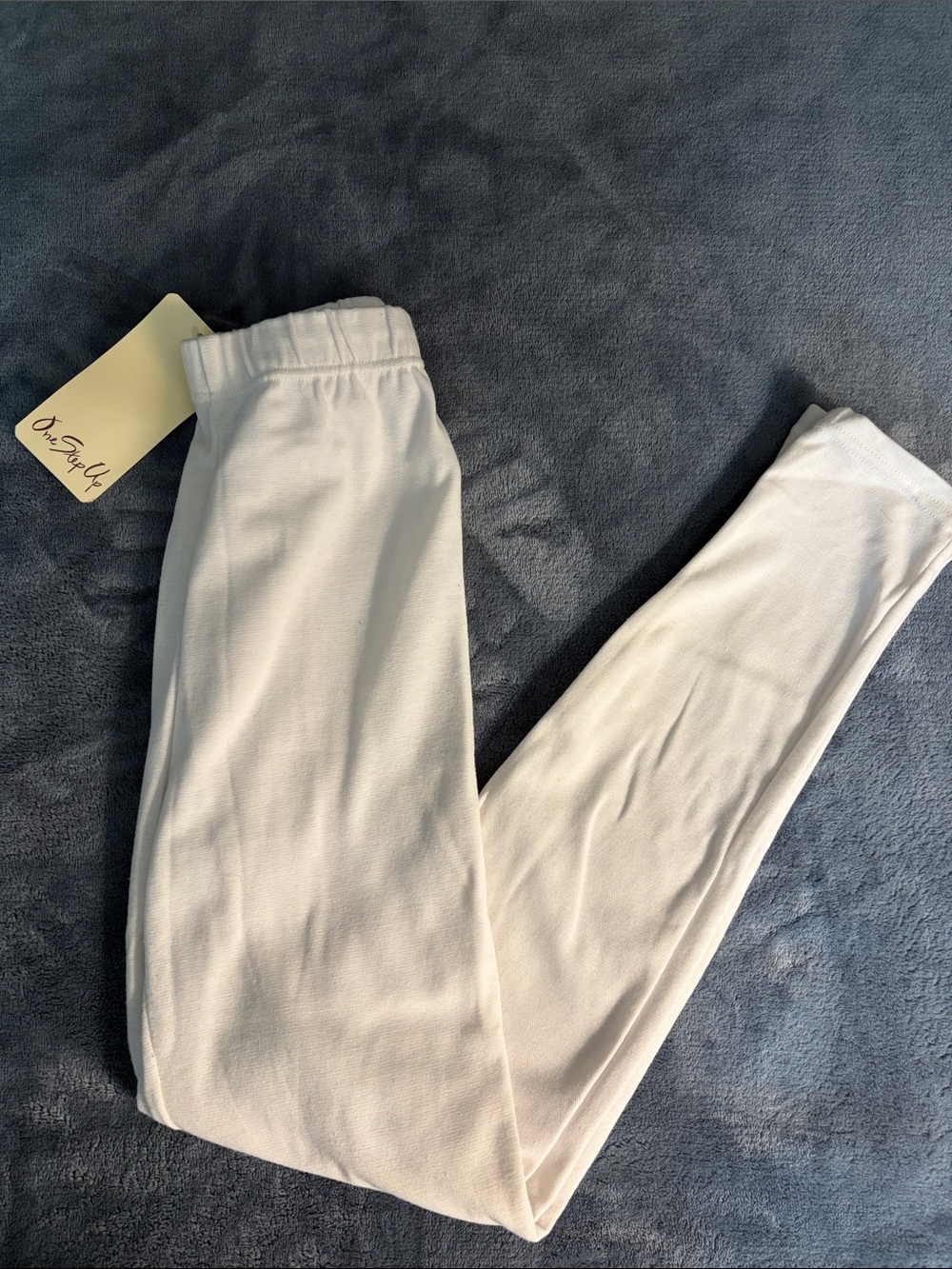 White cotton/spandex leggings- NWT